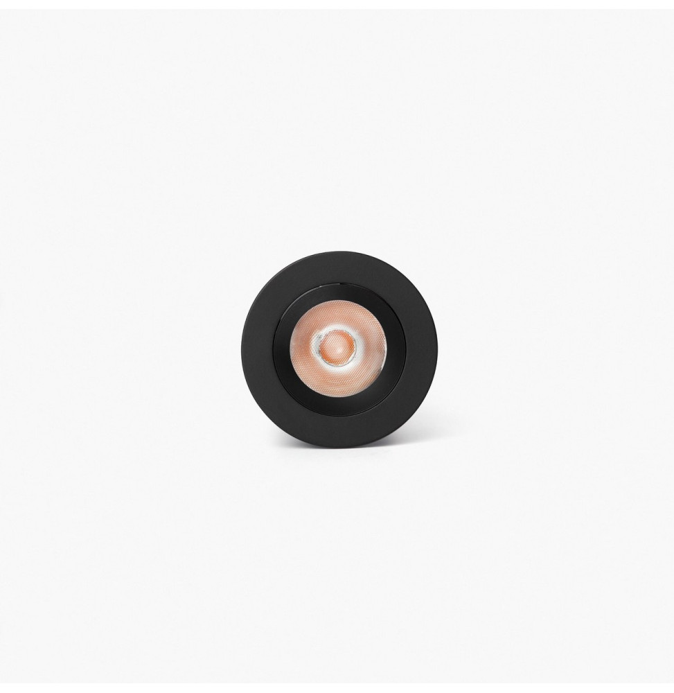 FARO - Downlight empotrable UNO 8W 11° 3000K CRI90 DALI negro / negro
