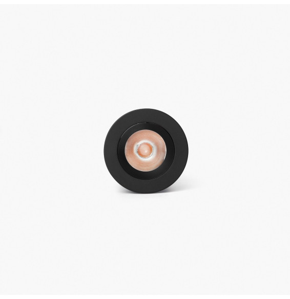 FARO - Downlight empotrable UNO 8W 11° 3000K CRI90 DALI negro / negro