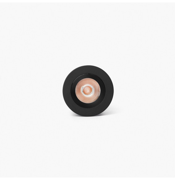 FARO - Downlight empotrable UNO 8W 11° 3000K CRI90 negro / negro