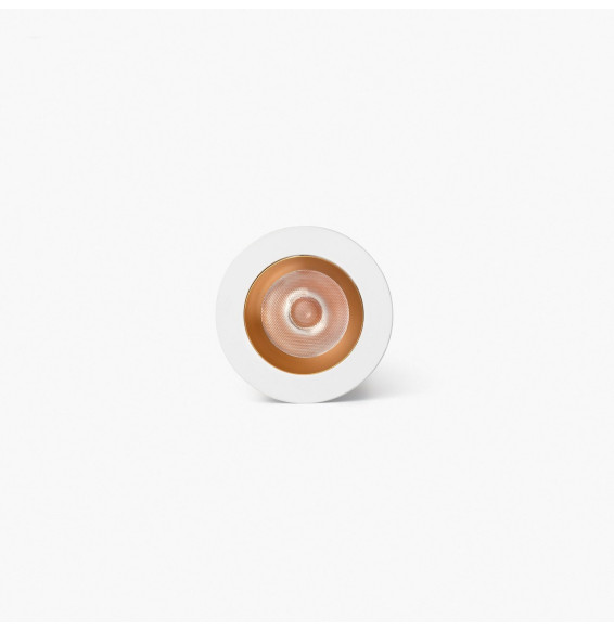 FARO - Downlight empotrable UNO 8W 37° 3000K CRI90 blanco / oro