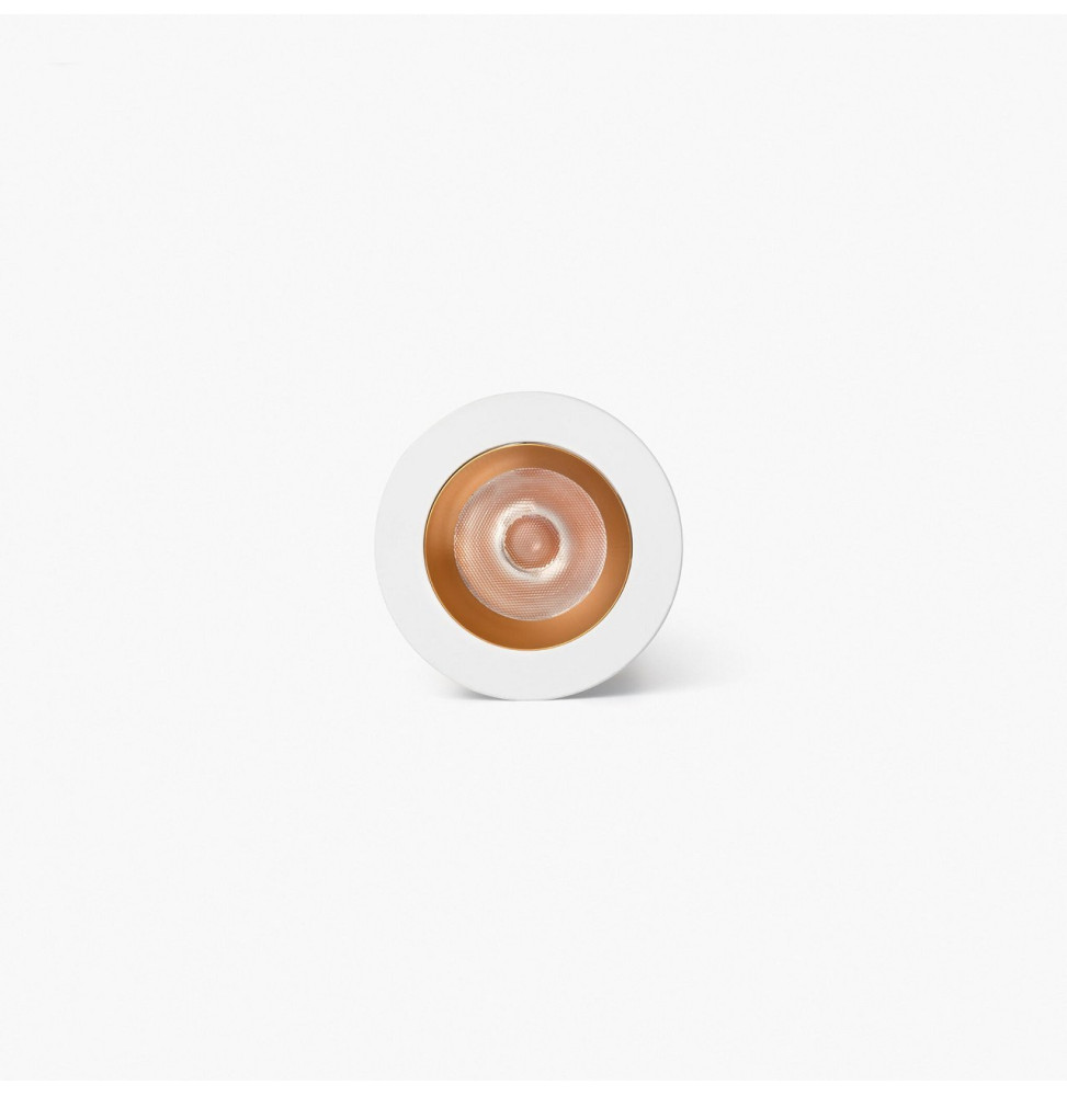 FARO - Downlight empotrable UNO 8W 11° 3000K CRI90 blanco / oro