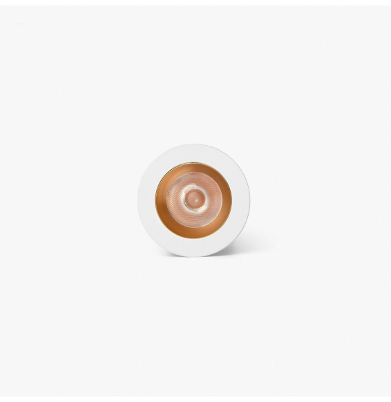 FARO - Downlight empotrable UNO 8W 11° 2700K CRI90 blanco / oro
