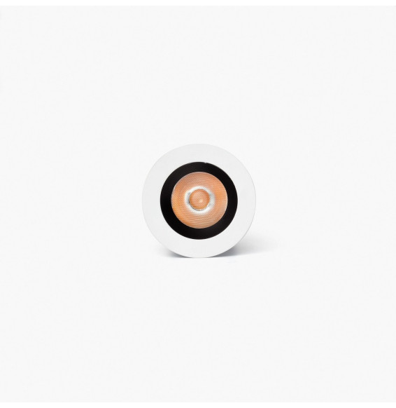 FARO - Downlight empotrable UNO 8W 11° 3000K CRI90 DALI blanco / negro
