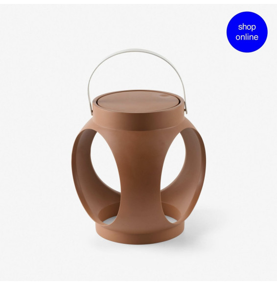 FARO - Candela portátil recargable LED 3W 3000K terracota