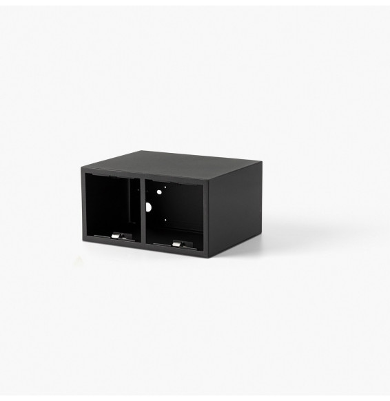 FARO - Caja superficie PODIUM 2L negro