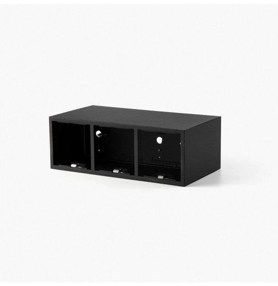 FARO - Caja superficie PODIUM 3L negro