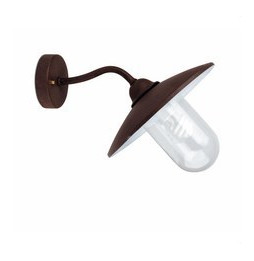 FARO - Aplique WALLY-2 MINI SP E27 13W marrón óxido