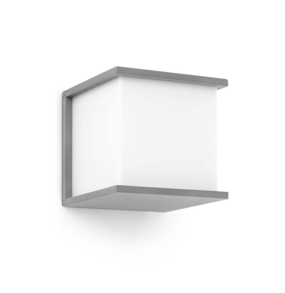FARO - Aplique KUBICK E27 60W PVC gris