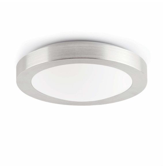 FARO - Plafón LOGOS-1 E27 20W diámetro 270 aluminio gris