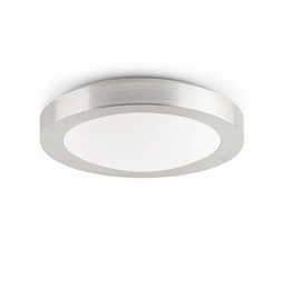 FARO - Plafón LOGOS-1 E27 20W diámetro 270 aluminio gris