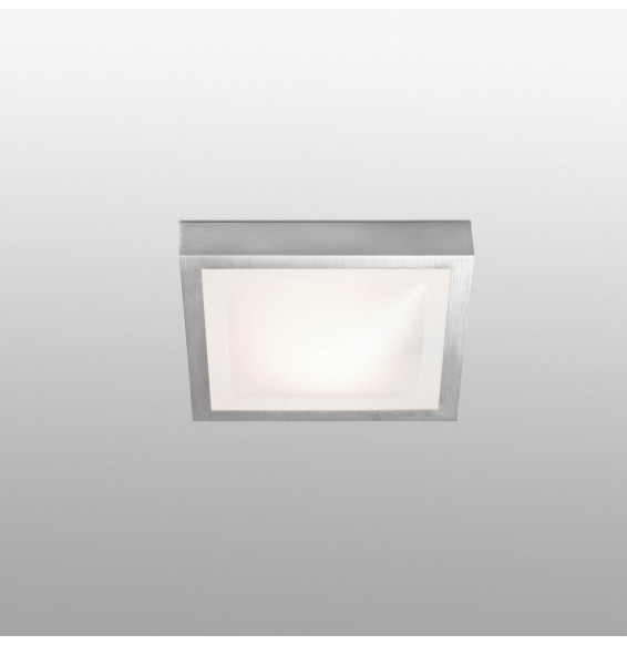 FARO - Plafón TOLA-1 E27 20W 270x270 aluminio gris