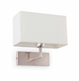 FARO - Aplique RODA 1xE27 metálico texturizado níquel mate