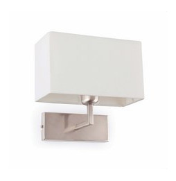 FARO - Aplique RODA 1xE27 metálico texturizado níquel mate