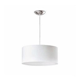 FARO - Colgante SEVEN 40cm 2xE27 metálico téxtil blanco