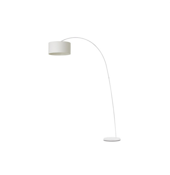 FARO - Luminaria pie salón PAPUA E27 2000mm metal blanco