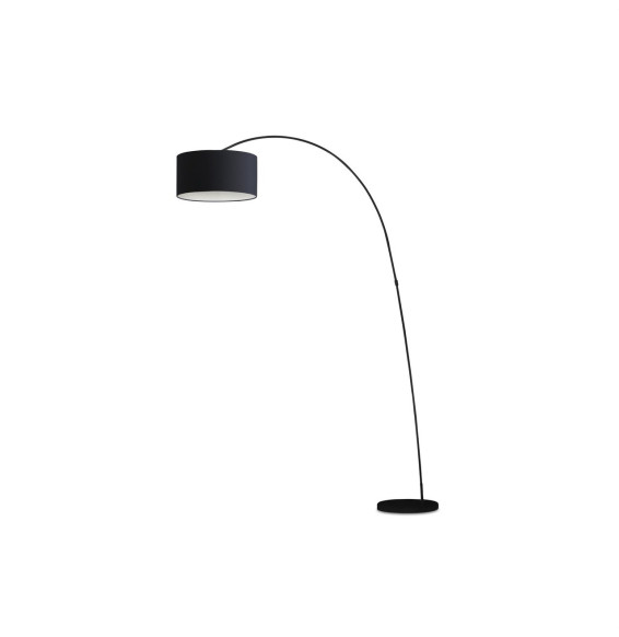 FARO - Luminaria pie salón PAPUA E27 2000mm metal negro