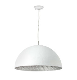 FARO - Luminaria suspendida MAGMA-P 3xE27 60W 70cm blanco plata