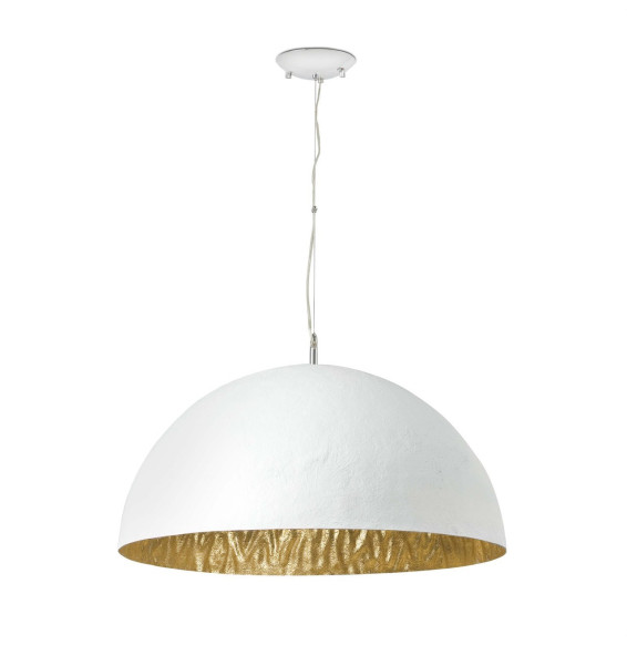 FARO - Luminaria suspendida MAGMA-P 3xE27 60W 70cm blanco oro