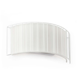 FARO - Aplique LINDA 2xE27 15W acero blanco