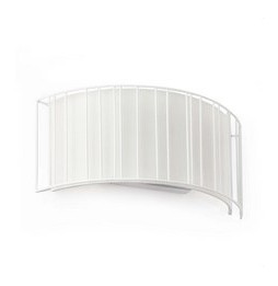 FARO - Aplique LINDA 2xE27 15W acero blanco