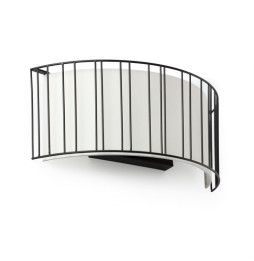 FARO - Aplique LINDA 2xE27 15W acero negro