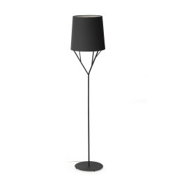 FARO - Luminaria pie salón TREE 1xE27 negro