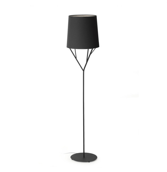 FARO - Luminaria pie salón TREE 1xE27 negro