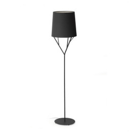 FARO - Luminaria pie salón TREE 1xE27 negro