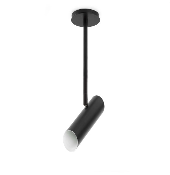 FARO - Luminaria colgante LINK 1xG10 acero negro