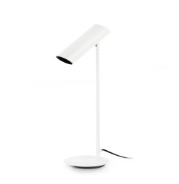 FARO - Luminaria sobremesa LINK 1xG10 acero blanco