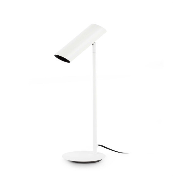 FARO - Luminaria sobremesa LINK 1xG10 acero blanco