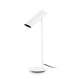 FARO - Luminaria sobremesa LINK 1xG10 acero blanco