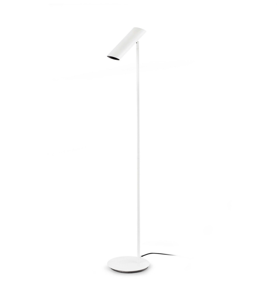 FARO - Luminaria pie salón LINK 1xG10 acero blanco