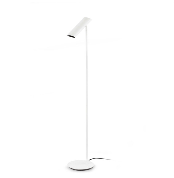 FARO - Luminaria pie salón LINK 1xG10 acero blanco