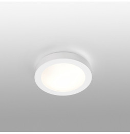 FARO - Plafón LOGOS-1 E27 20W diámetro 270 aluminio blanco