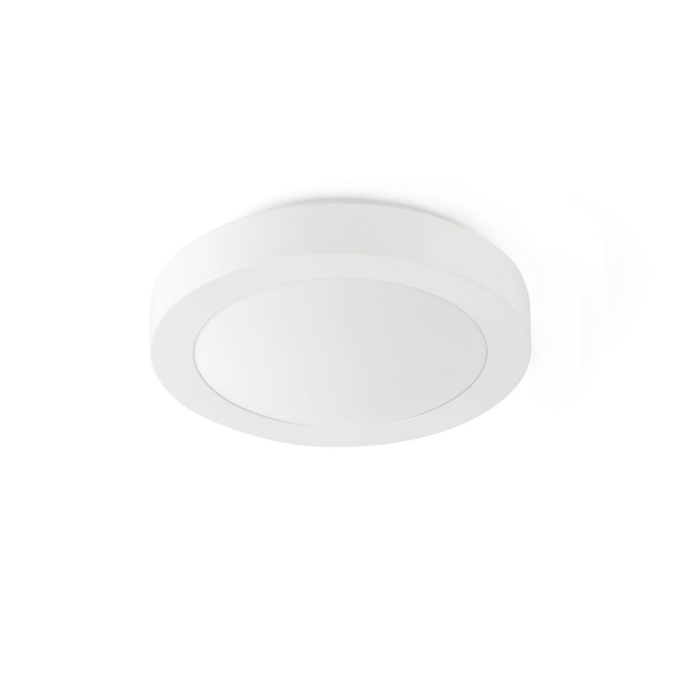 FARO - Plafón LOGOS-2 E27 20W diámetro 350 aluminio blanco