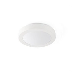 FARO - Plafón LOGOS-2 E27 20W diámetro 350 aluminio blanco