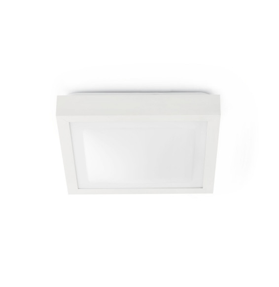 FARO - Plafón TOLA-2 2xE27 20W 320x320 aluminio blanco