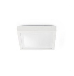 FARO - Plafón TOLA-2 2xE27 20W 320x320 aluminio blanco