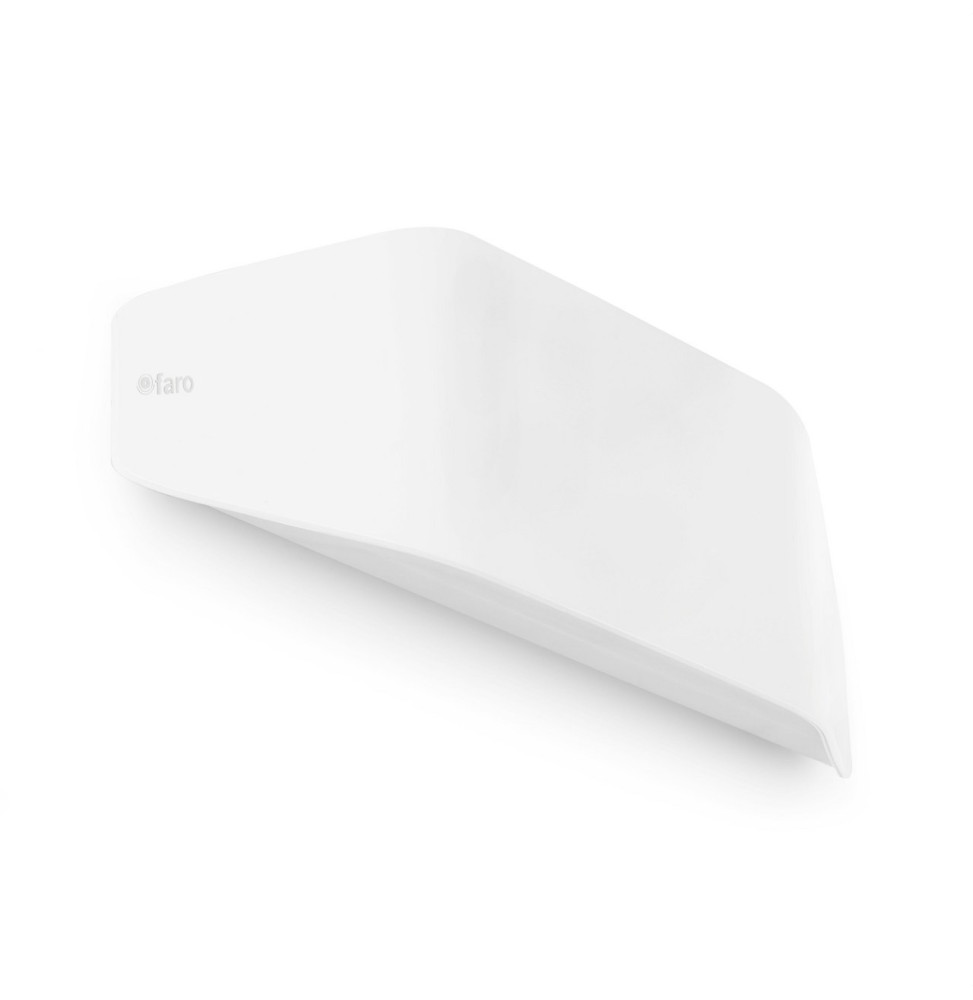 FARO - Aplique+Bañador pared 1xE27 20W blanco mate