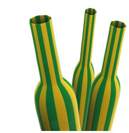 HT-INSTRUMENTS - Funda termorretractil ROLLBOX 25.4YG amarillo verde caja 1,5m