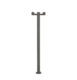 FARO - Estructura farola 2 lámpara para MUFFIN BLUBS gris oscuro