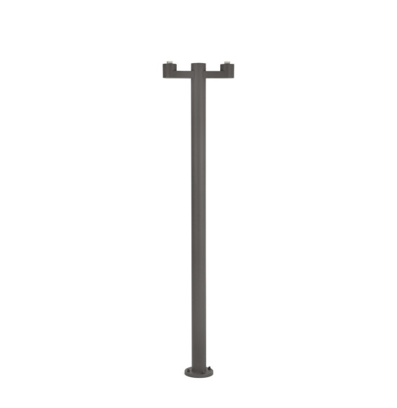 FARO - Estructura farola 2 lámpara para MUFFIN BLUBS gris oscuro