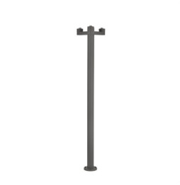 FARO - Estructura farola 3 lámpara para MUFFIN BLUBS gris oscuro