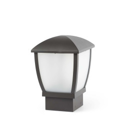 FARO - Luminaria sobremuro WILMA 1xE27 100W aluminio gris oscuro