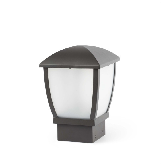 FARO - Luminaria sobremuro WILMA 1xE27 100W aluminio gris oscuro