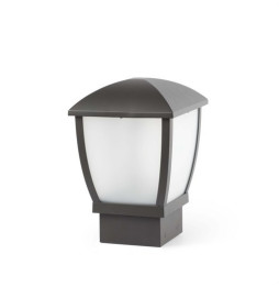 FARO - Luminaria sobremuro WILMA 1xE27 100W aluminio gris oscuro