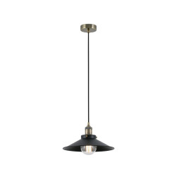 FARO - Luminaria colgante MARLIN E27 60W negro