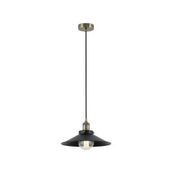 FARO - Luminaria colgante MARLIN E27 60W negro
