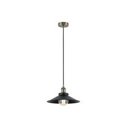 FARO - Luminaria colgante MARLIN E27 60W negro